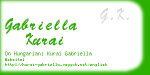 gabriella kurai business card